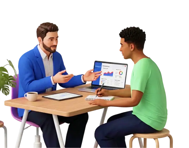 Accompagnement individuel avec des conseillers en activité